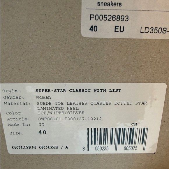 Golden Goose Superstar Classic Dotted Star Size 40 - Picture 13 of 15